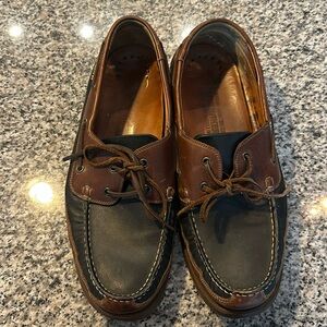 Mephisto Spinnaker Leather Brown Boat Shoes Men's 13
